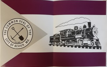 [flag of Bevier, Missouri]