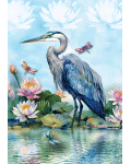 [Heron & Lilies Banner]