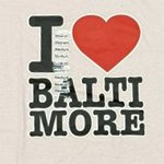 I Luv Baltimore Pink Tee Shirt