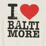 I Luv Baltimore White Tee Shirt