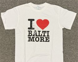 I Luv Baltimore White Tee Shirt