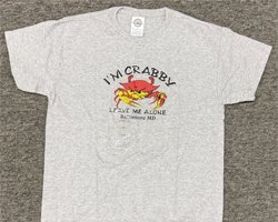 I'm Crabby Gray Tee Shirt