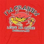 I'm Crabby Red Tee Shirt
