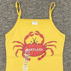 Yellow Crab Maryland Strap Tee Shirt