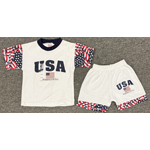 USA DC Tee Shirt and Shorts Set