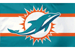 [Dolphins H Stripe Flag]